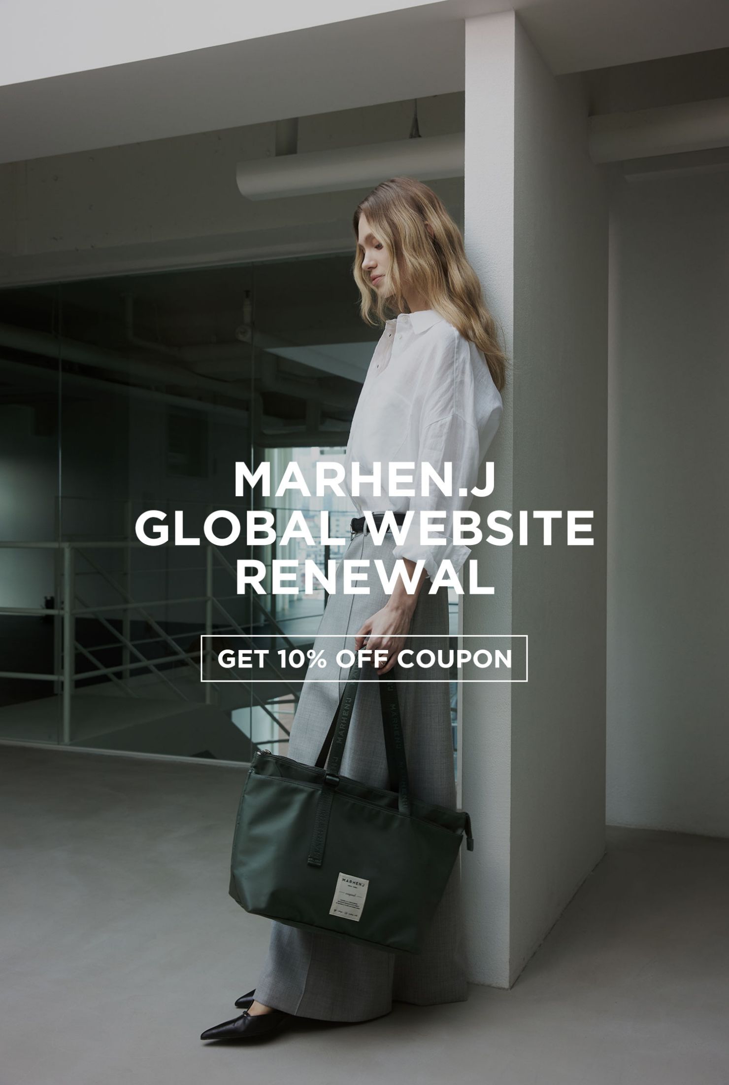 marhenj global website renewal event 10% off coupon vegan handbag